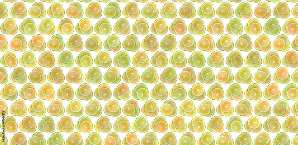 Abstract background with citrus-fruit of orange slices. Close-up. Studio photography.