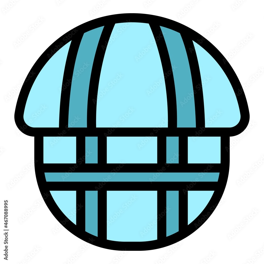 Hurling helmet icon. Outline hurling helmet vector icon color flat isolated Hurling helmet icon. Outline hurling helmet vector icon color flat isolated