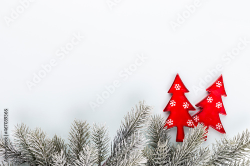 Christmas star, decor on paper background.