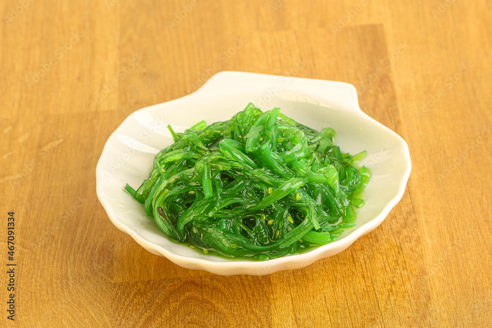 Japanese traditional seaweed salad Chukka