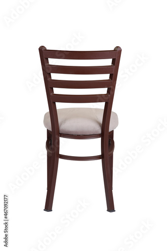 Dining chair isolated on white background . back view