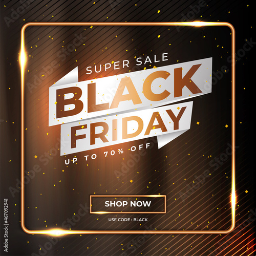 black friday sale, perfect for social media posts as well as posters and banners