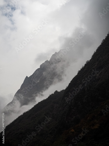 Nepal - Annapurna Track Himalayas - Misty slopes