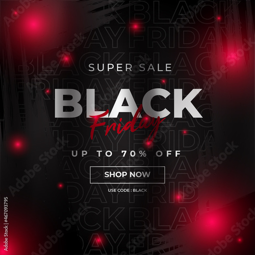 black friday sale, perfect for social media posts as well as posters and banners