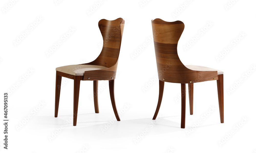 Chairs in different angles isolated on white background .
Chairs in different angles isolated on white background .