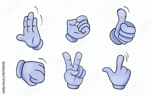 Grey hand sign for your project design