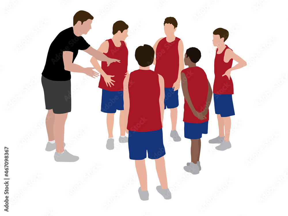 Sport Coaching on illustration graphic vector Sport Coaching on illustration graphic vector
