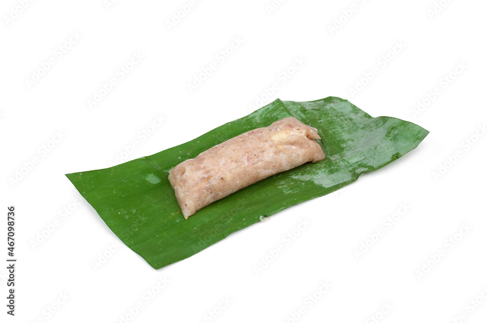 Fresh fish fillets, finely squash mixed with seasonings, wrapped in banana leaves cooked by grilling or frying. Fresh fish fillets, finely squash mixed with seasonings, wrapped in banana leaves cooked by grilling or frying.