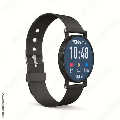 smart watch on white backgr...