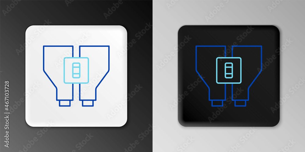 Line Binoculars icon isolated on grey background. Find software sign. Spy equipment symbol. Colorful outline concept. Vector Line Binoculars icon isolated on grey background. Find software sign. Spy equipment symbol. Colorful outline concept. Vector