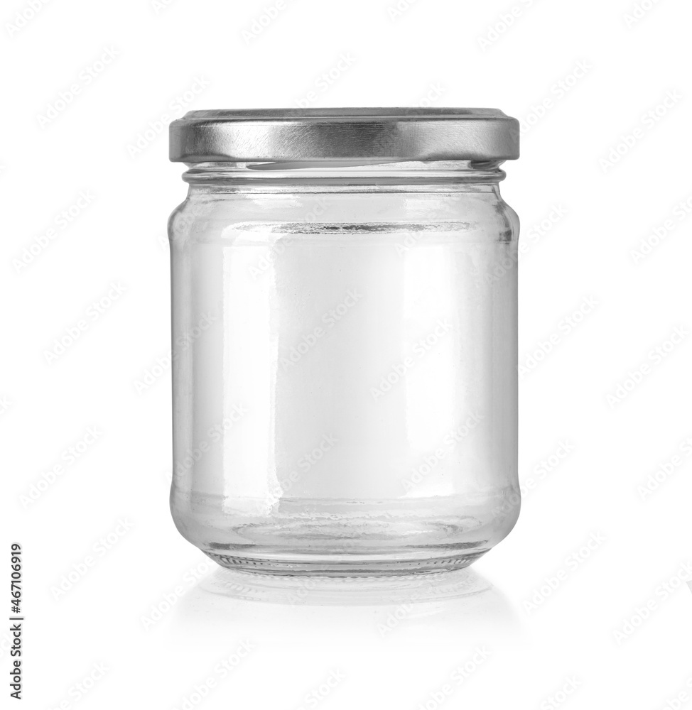 Jar glass isolated on white Jar glass isolated on white
