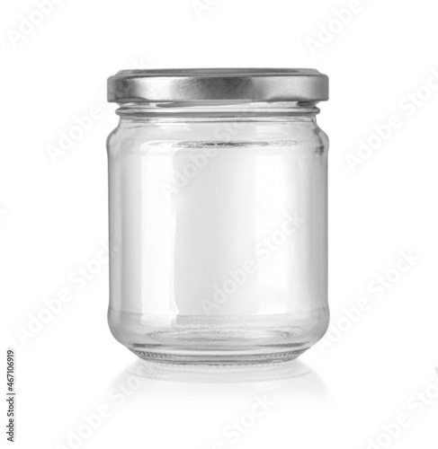 Jar glass isolated on white