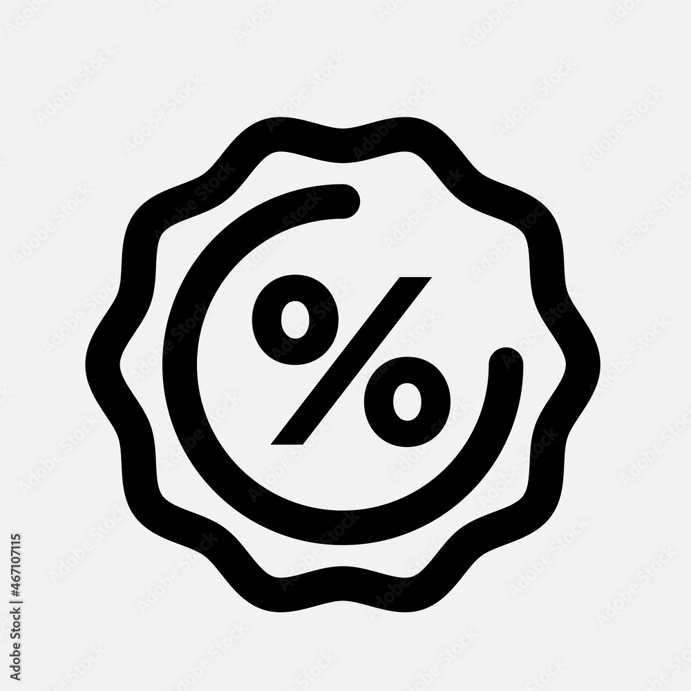 Rosette icon design concept, out line style illustration on white background Rosette icon design concept, out line style illustration on white background