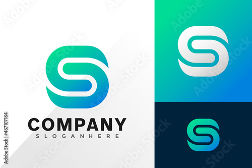 S letter monogram logo vector design. Abstract emblem, designs concept, logos, logotype element for template