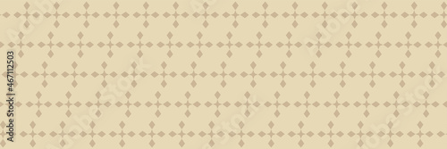 Simple Background Pattern With Geometric Ornament On Beige Background Seamless Texture Pattern