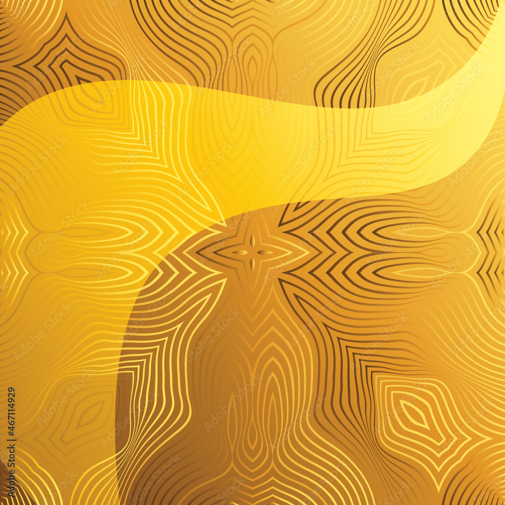 Golden Arabesque Seamless Pattern, Arabic Endless Background
