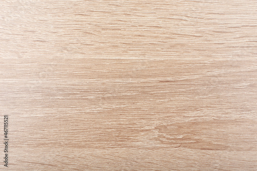 Top view of bright beige wooden table surface with space for text
