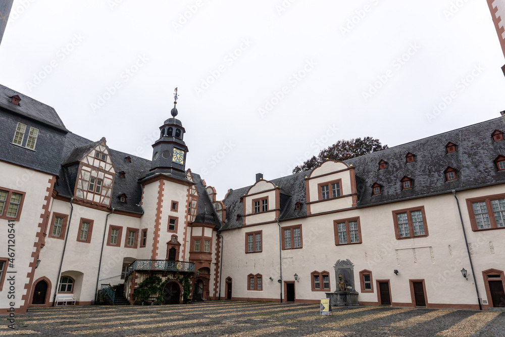 Schloss Weilburg  is a Baroque schloss in Weilburg, Hesse, Germany. It is located on a spur above the river Lahn and occupies about half of the area of the Old Town of Weilburg.