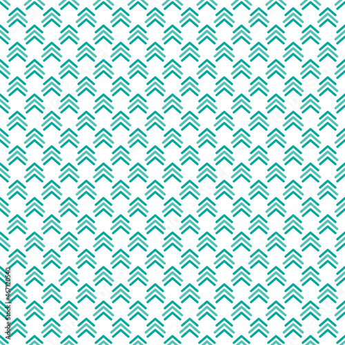 Seamless pattern with blue strokes, arrows on white background.