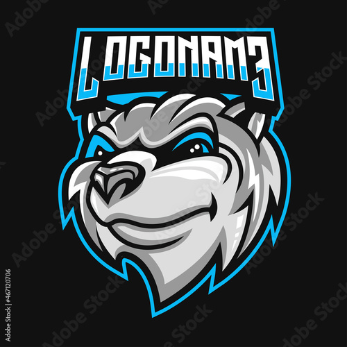 mongoose mascot logo illustration