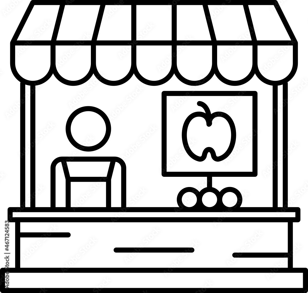 market fruit shop icon market fruit shop icon