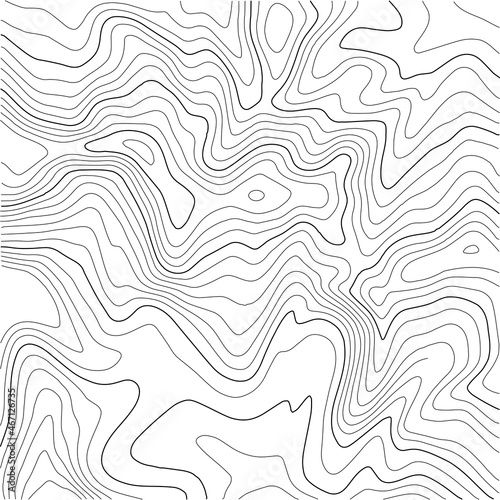 Contour topographic map. Geographic grid map background. Vector illustration.