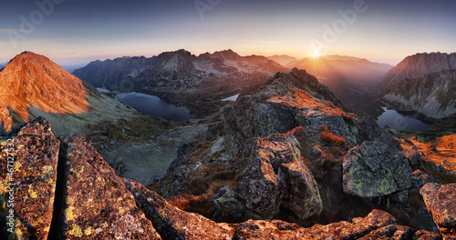 Mountain sunset autumn Tatra landscape, Slovakia and Poland © TTstudio