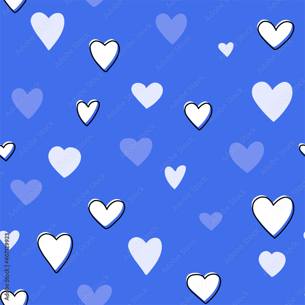 pattern seamless heart spots lines modern bright design print background pattern seamless heart spots lines modern bright design print background