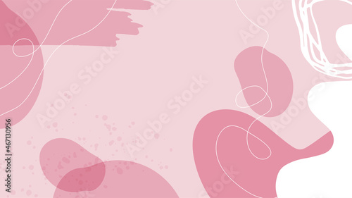 Flat liquid organic forms and floral set with hand drawn. Flowing shapes banners. Template for logo, branding, web design, social media post, business card, invitation, print, flyer or presentation.
