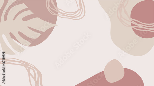 Flat liquid organic forms and floral set with hand drawn. Flowing shapes banners. Template for logo, branding, web design, social media post, business card, invitation, print, flyer or presentation.