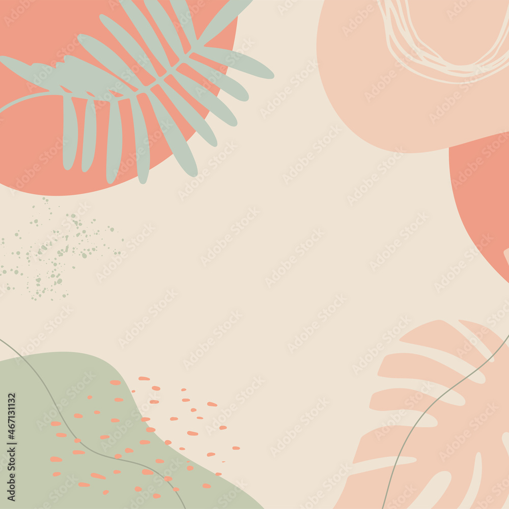 Organic pink brown tan nude floral abstract shapes background with hand drawn texture, brush, leave and minimalist style. Abstract minimal hand drawn background. Organic pink brown tan nude floral abstract shapes background with hand drawn texture, brush, leave and minimalist style. Abstract minimal hand drawn background.