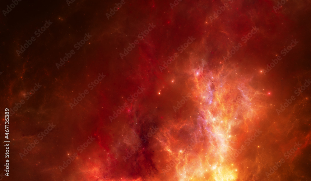 Naklejka premium Erupting Emission Nebula - 13k Resolution