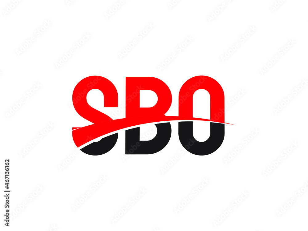 SBO Letter Initial Logo Design Vector Illustration SBO Letter Initial Logo Design Vector Illustration