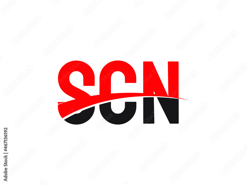 SCN Letter Initial Logo Design Vector Illustration SCN Letter Initial Logo Design Vector Illustration