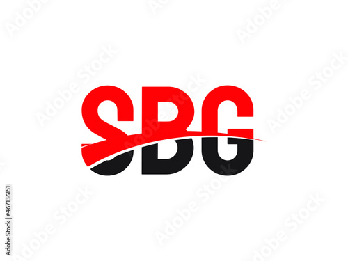 SBG Letter Initial Logo Design Vector Illustration
