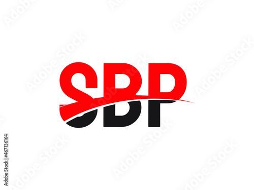 SBP Letter Initial Logo Design Vector Illustration