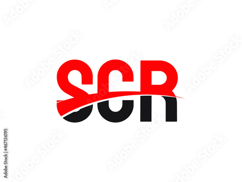 SCR Letter Initial Logo Design Vector Illustration