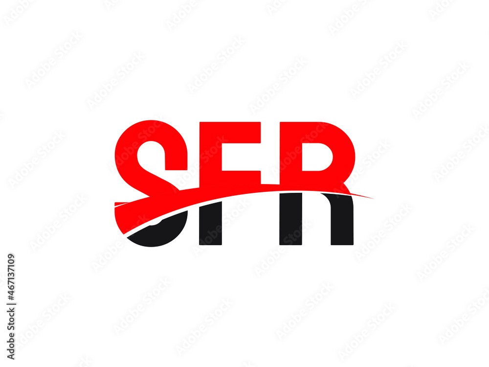 Fototapeta premium SFR Letter Initial Logo Design Vector Illustration