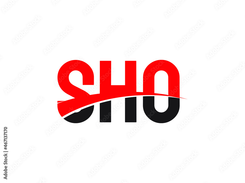 SHO Letter Initial Logo Design Vector Illustration SHO Letter Initial Logo Design Vector Illustration