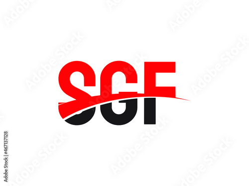 SGF Letter Initial Logo Design Vector Illustration photo