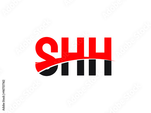 SHH Letter Initial Logo Design Vector Illustration