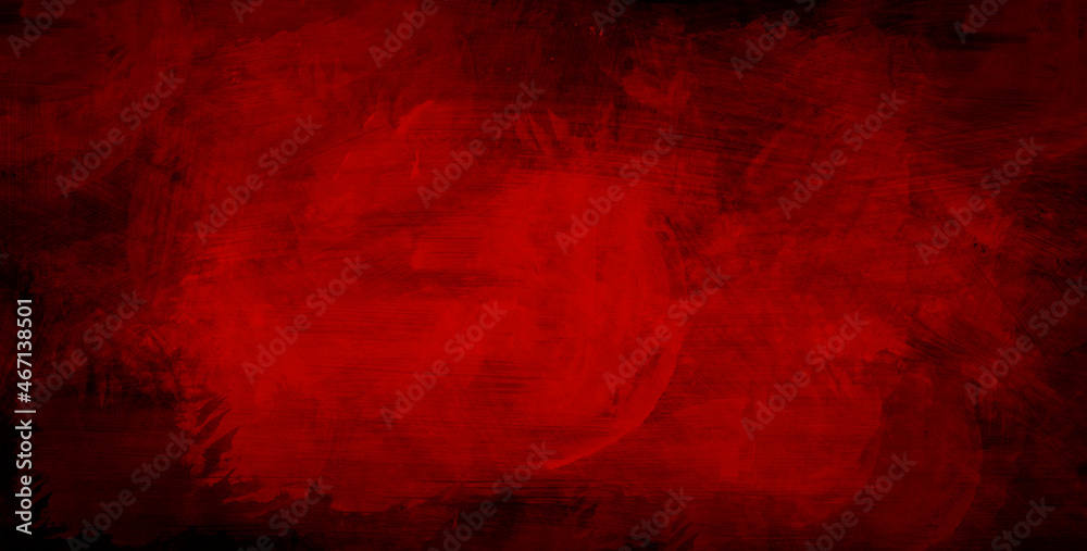 Red painted Dark Wall Texture Background