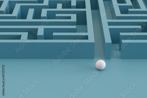 Maze Concept 3D Render