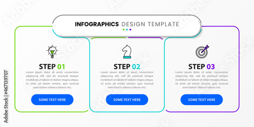 Infographic design template. Creative concept with 3 steps