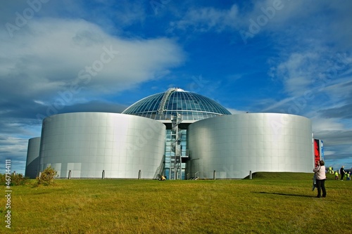 Iceland-view of the Perlan, the Water Tanks in Reykjavik photo