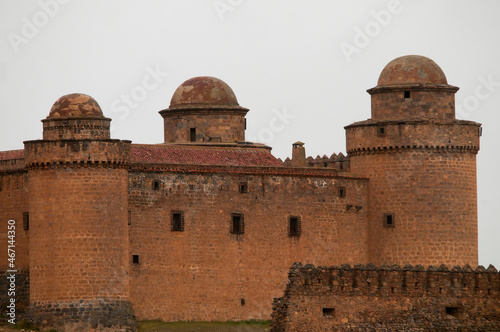 Calahorra Castle, with Sierra Nevada in the background - Granada - Spain photo