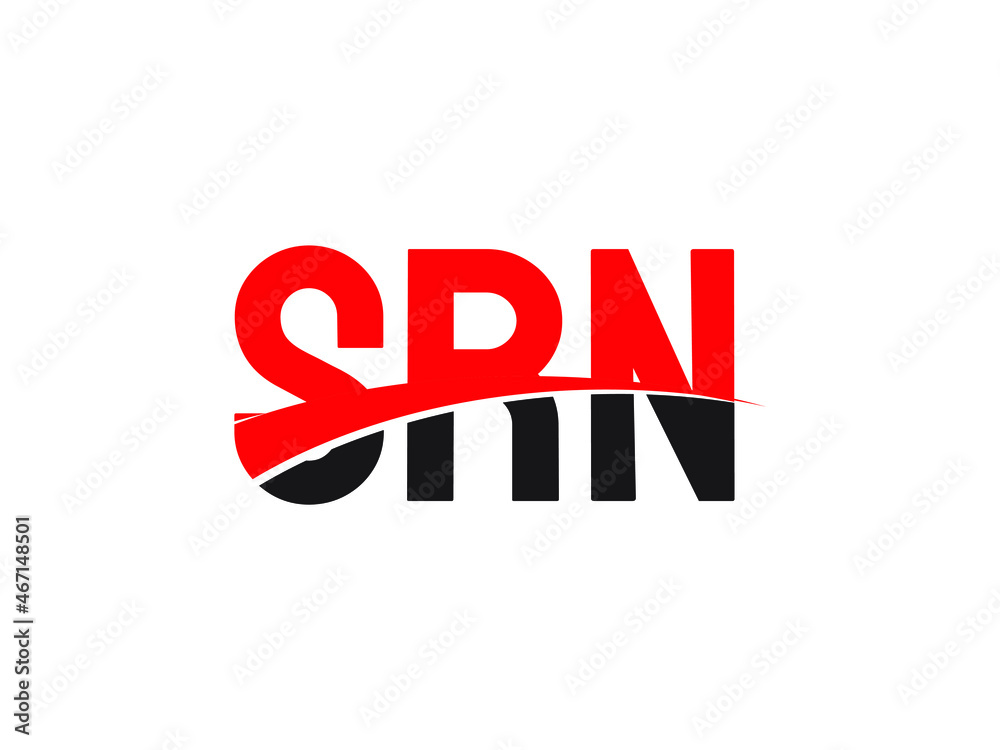 SRN Letter Initial Logo Design Vector Illustration SRN Letter Initial Logo Design Vector Illustration