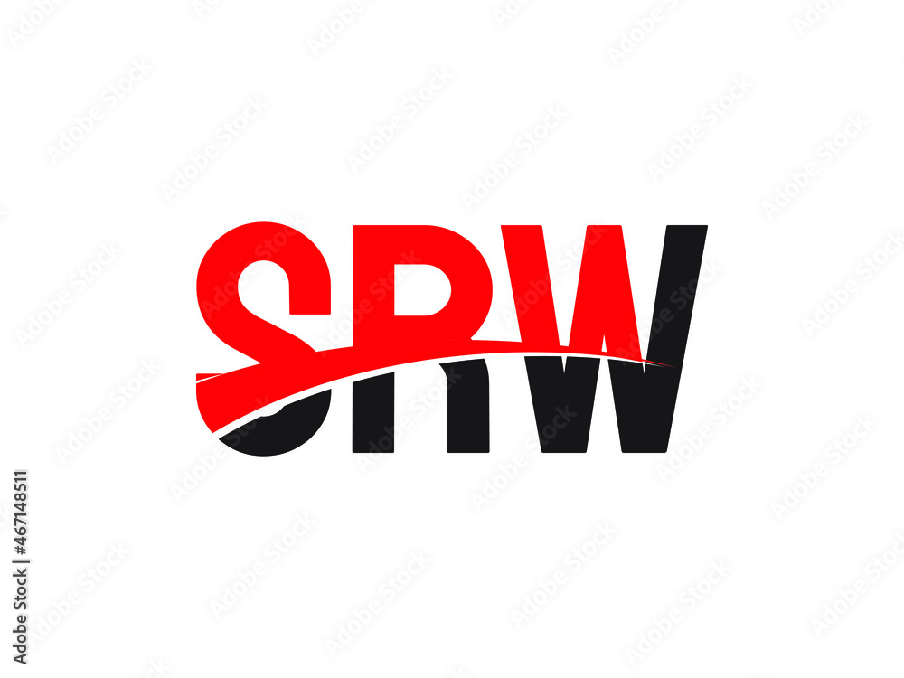 SRW Letter Initial Logo Design Vector Illustration SRW Letter Initial Logo Design Vector Illustration