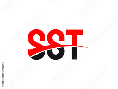 SST Letter Initial Logo Design Vector Illustration