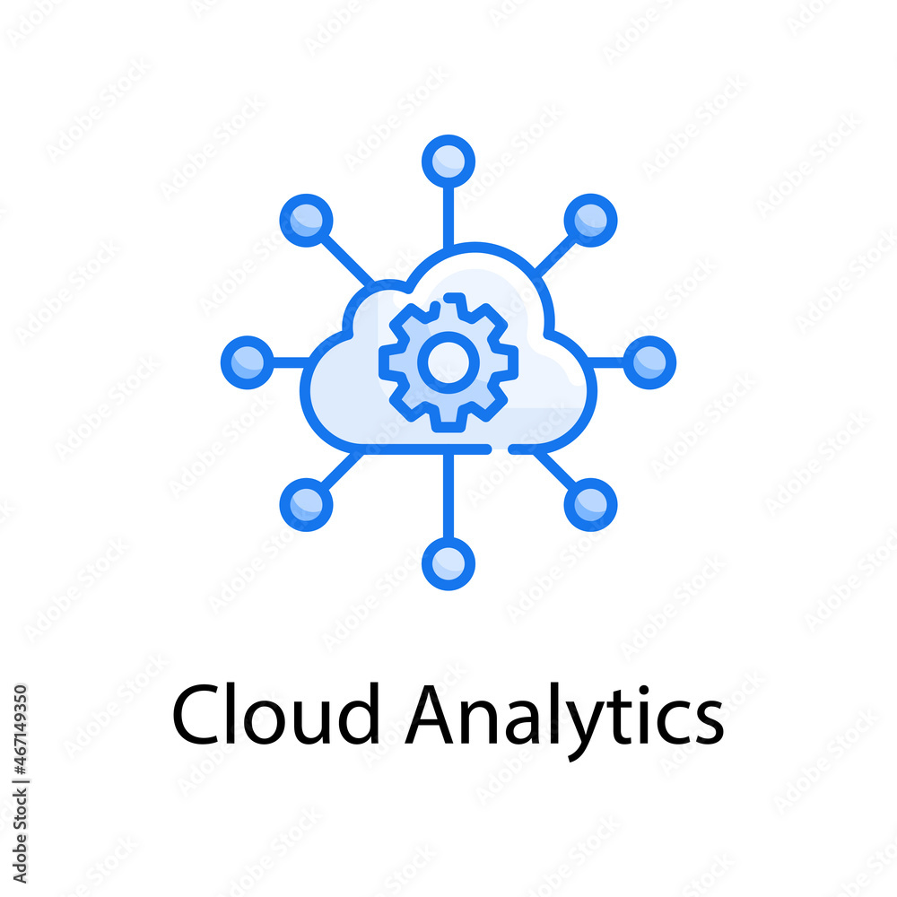 Cloud analytics vector blue colours Icon Design illustration. Web Analytics Symbol on White background EPS 10 File Cloud analytics vector blue colours Icon Design illustration. Web Analytics Symbol on White background EPS 10 File